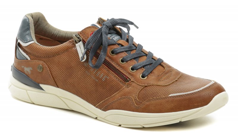 Mustang 4138-309-307 cognac Herren Halbschuhe in Übergröße | ARNO-schuhe.de – Schuhe mit Tradition