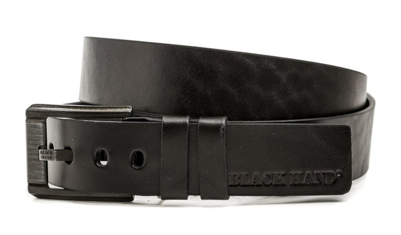 Black Hand 120-98 Herrengürtel aus schwarzem Leder Breite 38 mm | ARNO-schuhe.de – Schuhe mit Tradition