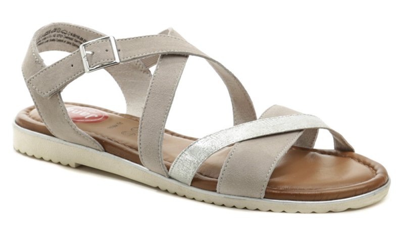 Jana 8-28115-28 grau oversized Damen Sandalen | ARNO-schuhe.de – Schuhe mit Tradition