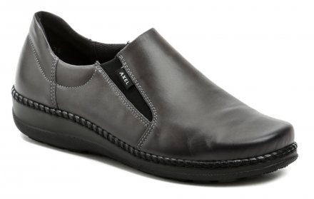Gesundheitliche Ganzjahres-Wanderschuhe für Frauen. Die Schuhe sind aus echtem Naturleder gefertigt.