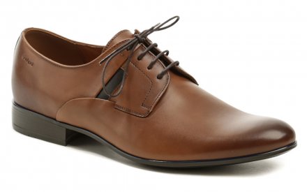 Ganzjährig tragbare Herren-Schnürschuhe aus echtem Naturleder.