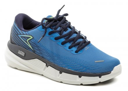 Ganzjahres-Wander- und Sportschuhe für Herren mit Schnürung, aus Synthetik und Textilmaterial.