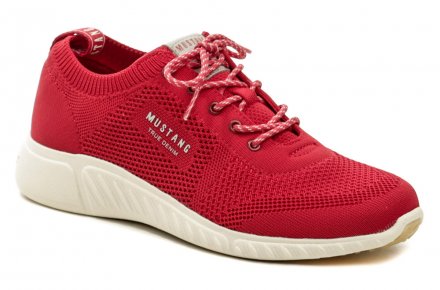 Sommerliche Damen-Wanderschuhe mit Schnürsenkeln, hergestellt aus einer Kombination von Textil und Synthetikmaterial.
