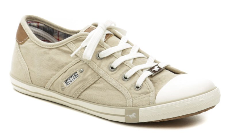 Mustang 1099-310-243 beige Damen Turnschuhe in Übergröße | ARNO-schuhe.de – Schuhe mit Tradition