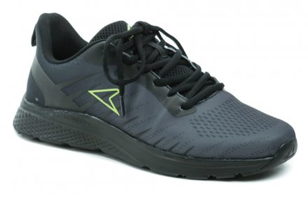 Ganzjahres-Wander- und Sportschuhe für Herren mit Schnürsenkeln, aus synthetischem Textilmaterial.