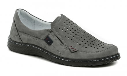 Sommerliche Herren-Wanderschuhe aus echtem Naturleder.