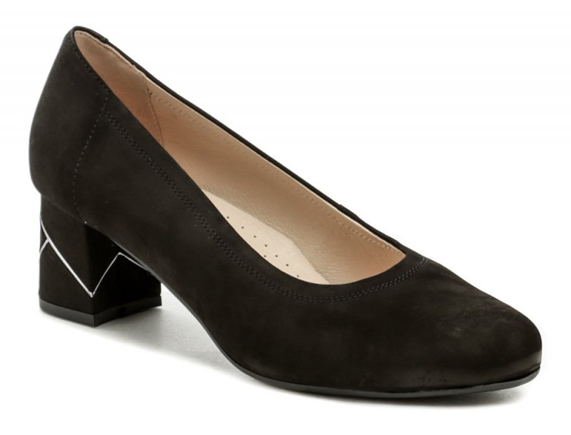 Pulso AF-972V Nubuk schwarz Damen Pumps in Übergröße | ARNO-schuhe.de – Schuhe mit Tradition