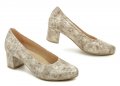 Pulso AF-713V beige marmorierte Damen Pumps in Übergröße | ARNO-schuhe.de – Schuhe mit Tradition