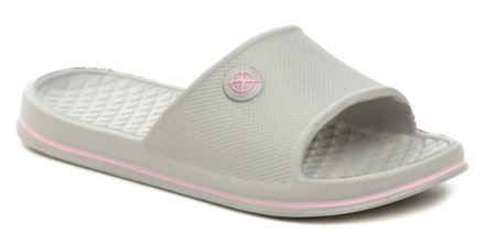 Sommerliche Freizeitschuhe zum Hineinschlüpfen in den Strand, aus synthetischem Material.