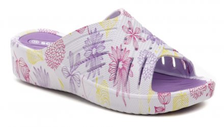 Damen-Sommer-Freizeit-Slipper für den Strand mit leichtem Keil, aus synthetischem Material.
