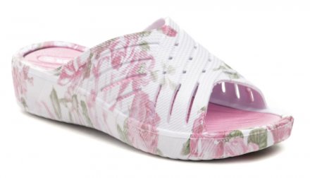 Damen-Sommer-Freizeit-Slipper für den Strand mit leichtem Keil, aus synthetischem Material.