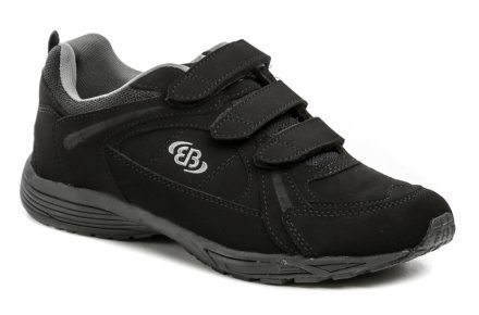 Ganzjahres-Wander- und Sportschuhe für Herren mit Klettverschluss aus einer Kombination von Synthetik- und Textilmaterial. 