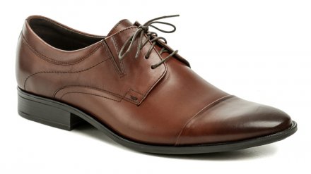 Ganzjährig tragbare Herren-Schnürschuhe aus echtem Naturleder.