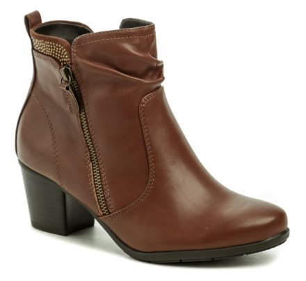 Winterstiefel für Damen mit Reißverschluss aus Synthetikmaterial.