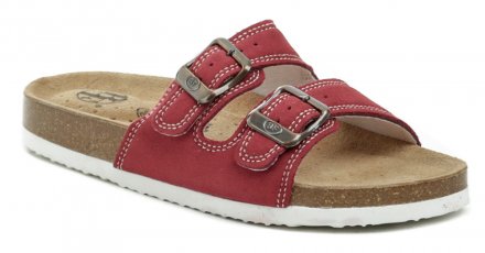 Damen-Hausschuhe und Slipper aus echtem Naturleder.