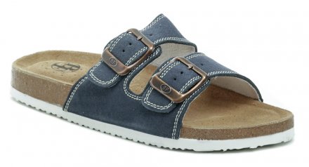 Herren-Hausschuhe und Slipper aus echtem Naturleder.