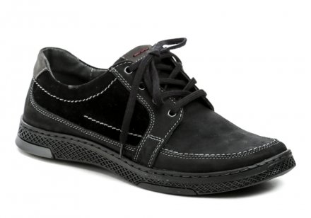 Ganzjahres-Wanderschuhe für Herren mit Schnürsenkeln, aus echtem Naturleder.
