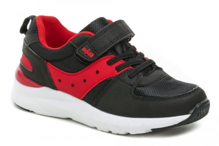 Ganzjahres-Wanderschuhe mit Klettverschluss, aus Synthetikmaterial mit Innenseite aus Textilmaterial.
