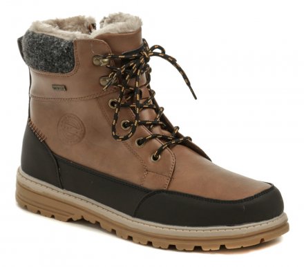 Winterwanderstiefel von Lico mit Schnürung und Reißverschluss. Die Schuhe sind aus einer Kombination aus Synthetik und Textilmaterial mit Comfortex®-Membran gefertigt
