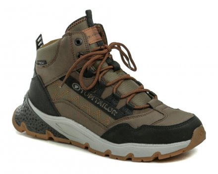 Herren-Winterwanderstiefel mit Schnürung, aus Synthetikmaterial mit TEX-Membran.