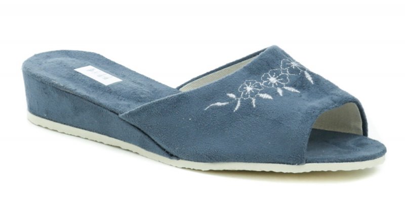 Pegres 1030 blaue Damenhausschuhe | ARNO-schuhe.de – Schuhe mit Tradition