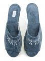 Pegres 1030 blaue Damenhausschuhe | ARNO-schuhe.de – Schuhe mit Tradition