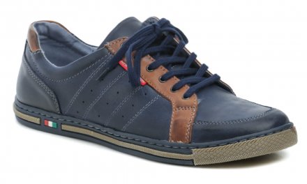 Ganzjahres-Wanderschuhe für Herren mit Schnürsenkeln, aus echtem Naturleder.