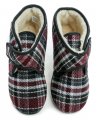 Rogallo 4372-015 karierte Damen-Winter-Hausschuhe | ARNO-schuhe.de – Schuhe mit Tradition
