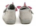Befado 465P110 Einzelne graue und rosa Kinderpantoffeln | ARNO-schuhe.de – Schuhe mit Tradition