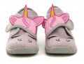 Befado 465P110 Einzelne graue und rosa Kinderpantoffeln | ARNO-schuhe.de – Schuhe mit Tradition