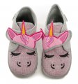 Befado 465P110 Einzelne graue und rosa Kinderpantoffeln | ARNO-schuhe.de – Schuhe mit Tradition