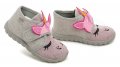 Befado 465P110 Einzelne graue und rosa Kinderpantoffeln | ARNO-schuhe.de – Schuhe mit Tradition
