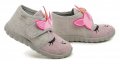 Befado 465P110 Einzelne graue und rosa Kinderpantoffeln | ARNO-schuhe.de – Schuhe mit Tradition
