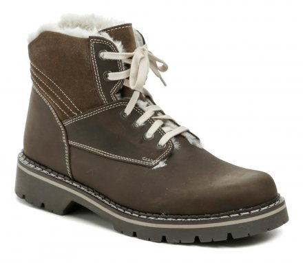 Herren-Winterstiefel in Übergröße aus echtem, natürlichem Nubukleder.