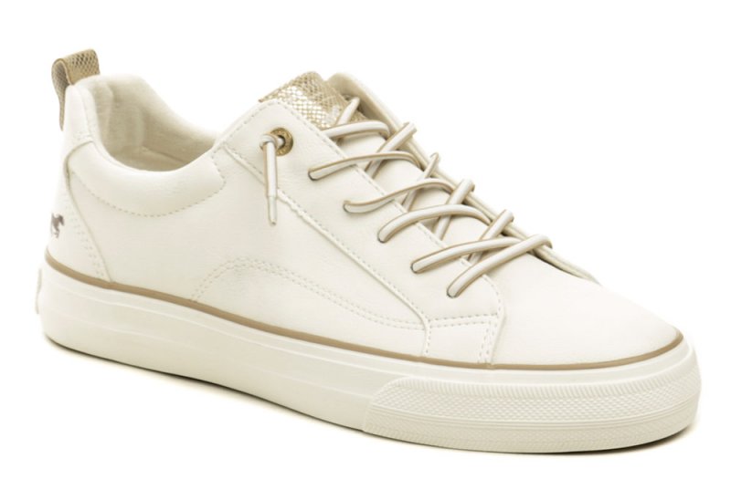 Mustang 1272-311-1 weiß Damen Turnschuhe in Übergröße | ARNO-schuhe.de – Schuhe mit Tradition