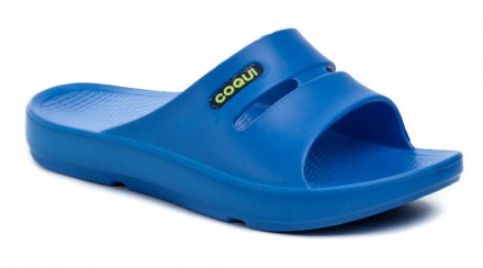 Sommerliche Freizeitschuhe zum Hineinschlüpfen in den Strand, aus synthetischem Material.