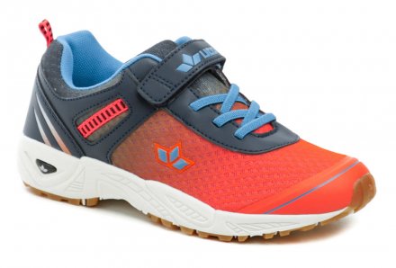Ganzjahres-Sportschuhe mit Klettverschluss, aus Textilmaterial in Kombination mit synthetischem Material.