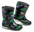 Wojtylko 2G5057C schwarz Kinder Gummistiefel Dinosaurier | ARNO-schuhe.de – Schuhe mit Tradition