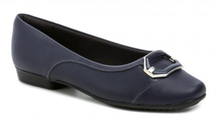 Piccadilly 250217-10 blau Damen Pumps Ganzjahres-Wanderschuhe für Damen auf Keilabsatz, hergestellt aus einer Kombination von Synthetik und Textilmaterial. Spezielle BUNION-Behandlung - weiches Material im Zehenbereich.