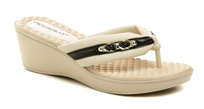 Piccadilly 540345-1 beige Damen-Keilflipflops | ARNO-schuhe.de – Schuhe mit Tradition