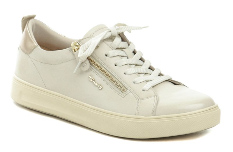 Tamaris 8-53707-42 cremefarbene Damen Halbschuhe in Übergröße | ARNO-schuhe.de – Schuhe mit Tradition