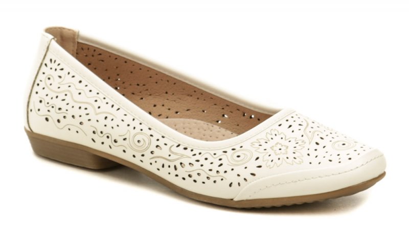 Wojtylko 7B23517B weiß Damen Sommer Ballerinas | ARNO-schuhe.de – Schuhe mit Tradition