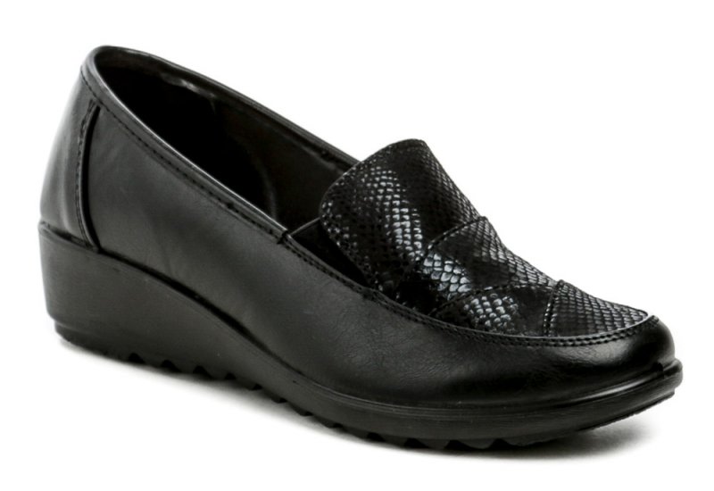 Wojtylko 7B24351C schwarz Damen-Keilslipper | ARNO-schuhe.de – Schuhe mit Tradition