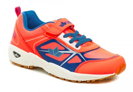 Ganzjahres-Sportschuhe mit Klettverschluss, aus Textilmaterial in Kombination mit Synthetikmaterial.