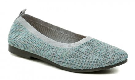 Damen-Sommer-Wanderschuhe Typ Ballerinas, aus Textilmaterial.