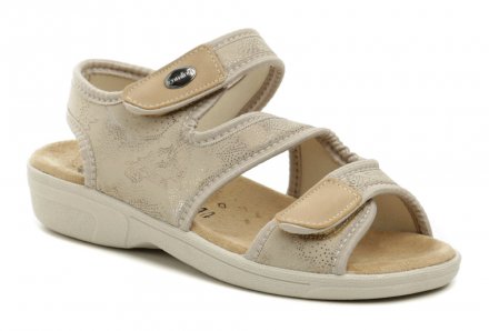 Damen-Sommer-Walking-Gesundheitsschuhe, hergestellt aus elastischem Textilmaterial, geeignet für Halluxes. Der Schuh ist aus Textilmaterial hergestellt.
