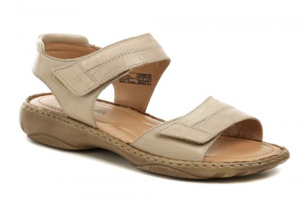 Damen-Sommer-Wandersandalen mit Klettverschluss. Josef Seibel Schuhe sind aus Naturleder gefertigt.