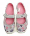 Befado 114x516 grau und rosa Kinder Ballerinas | ARNO-schuhe.de – Schuhe mit Tradition