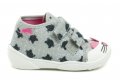 Befado 212P078 grau und rosa Kinder Leinwand Turnschuhe | ARNO-schuhe.de – Schuhe mit Tradition