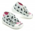Befado 212P078 grau und rosa Kinder Leinwand Turnschuhe | ARNO-schuhe.de – Schuhe mit Tradition